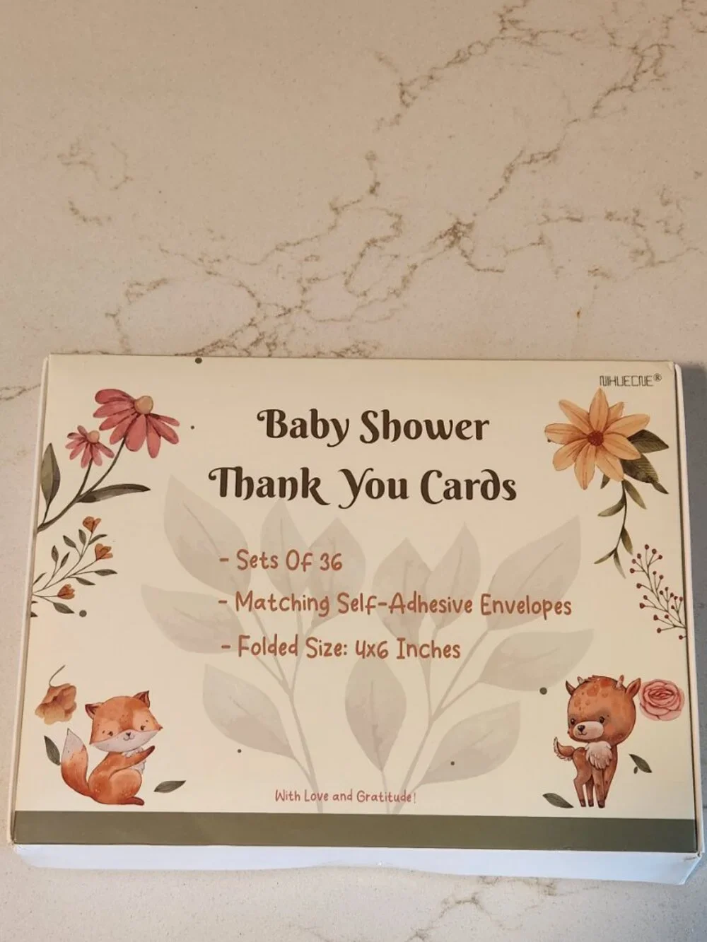 36 Baby Shower Thank You Cards and Envelopes - Ducklings - 4x6 - Picture 5 of 5